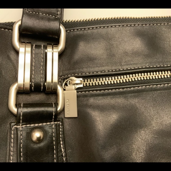 Perlina baguette/barrel Leather purse - Picture 2 of 3